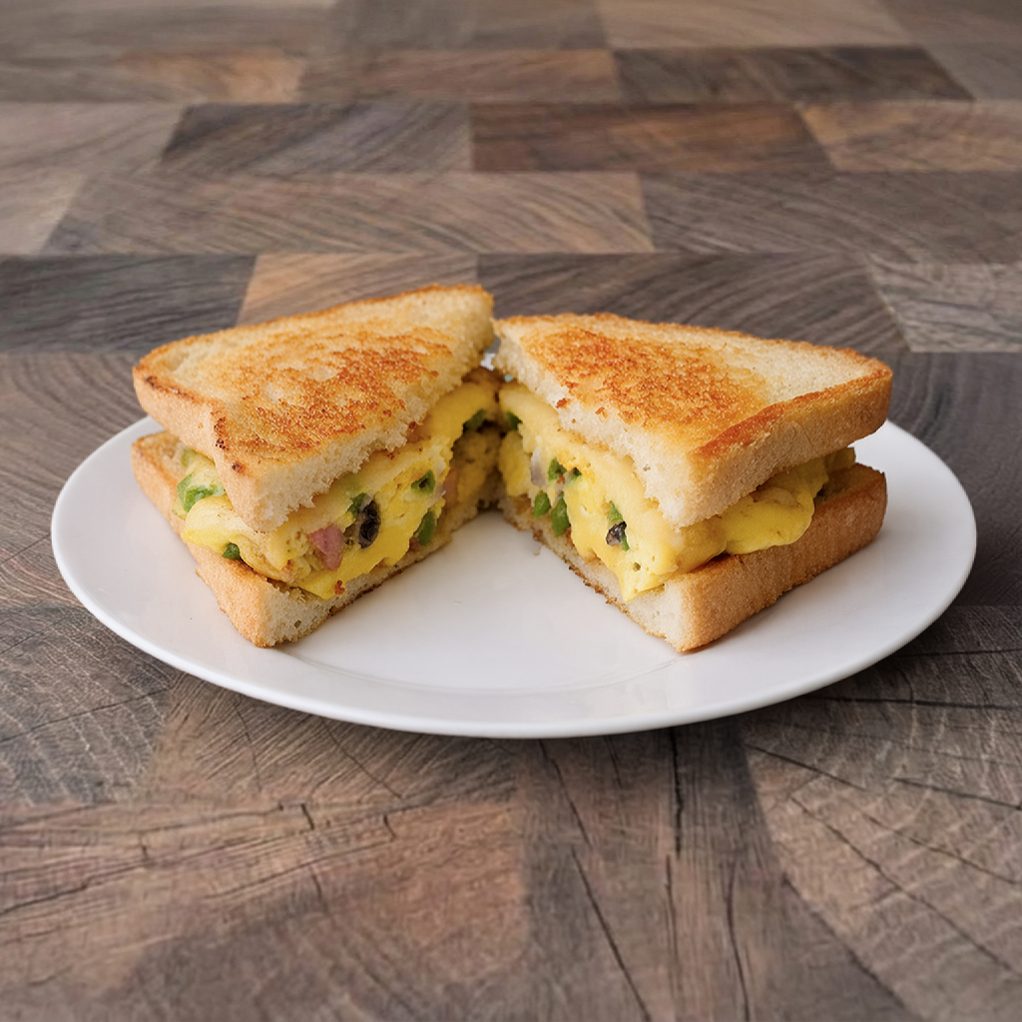 Western Omelette Sandwich.
