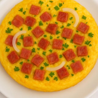 Salami Omelette Breakfast