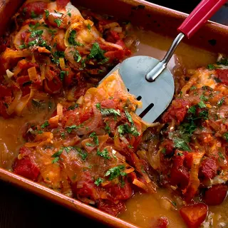 Pollack Steak Fish in Sauce