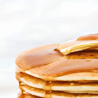 3 Golden Brown Pancakes Breakfast
